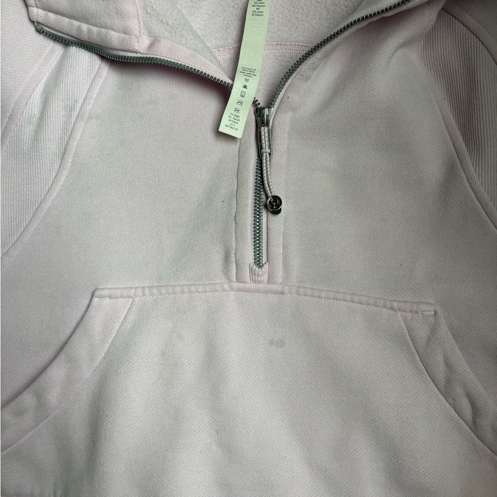 lululemon athletica Light Pink Half-Zip Hoodie